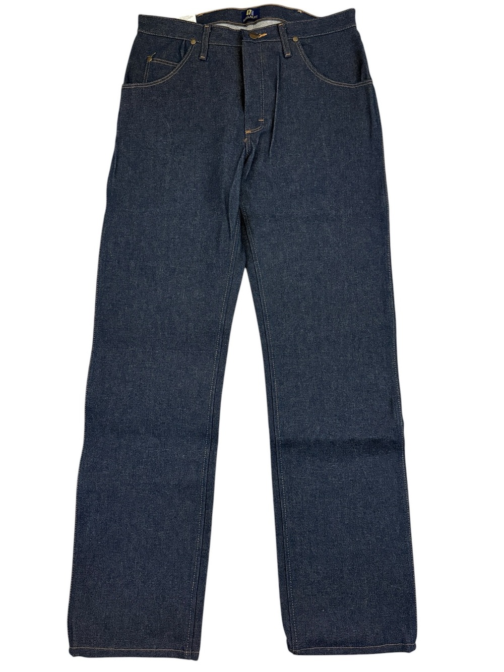 Wrangler 47MWZ Cowboy Cut Jean 34x34 NWT Raw Rigid Denim Western Work Dark Blue